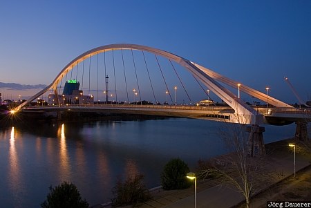 Andalusia, Gambogar, Seville, Spain, blue hour, bridge, evening, Spanien, Espana, Andalucia, Andalusien, Sevilla