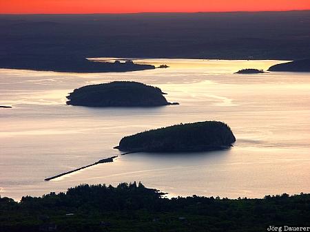 Sunrise Acadia National Park, Mount Desert Island, Maine, New England, United States, sunrise, coast, USA, Vereinigte Staten, ME