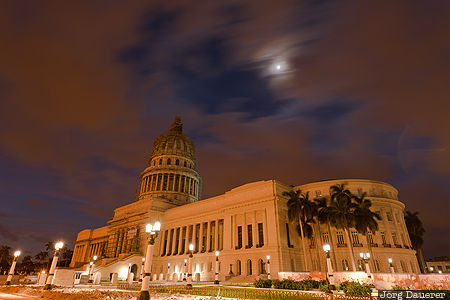 El Capitolio Centro Habana, CUB, Cuba, La Habana, blue hour, El Capitolio, flood-lit, Havana, Kuba, Havanna