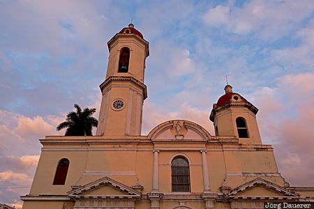 Cienfuegos Cathedral Cienfuegos, CUB, Cuba, Cathedral, church, evening light, Lady of the Immaculate Conception, Kuba