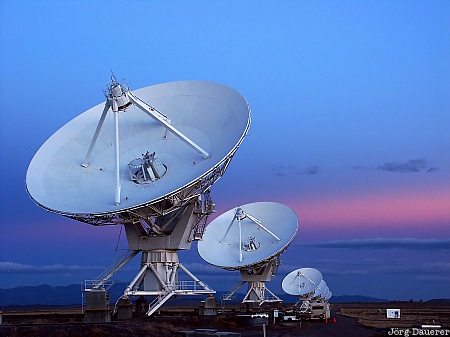 VLA, Very Large Array, Radio Astronomy Observatory, New Mexico, colorful sky, Plains of San Agustin, Magdalena, United States, USA, Vereinigte Staten, Neu Mexiko, NM