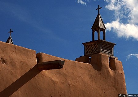 San Jose de Gracia, Las Trampas, New Mexico, Mission, adobe, church, United States, Santa Fe, USA, Vereinigte Staten, Neu Mexiko, NM