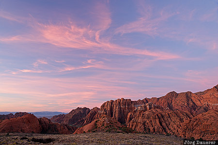 Snow Canyon Sunrise St. George, United States, USA, Utah, colorful clouds, morning light, pattern, Vereinigte Staten, UT