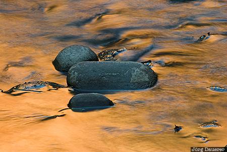 Virgin River canyon, flowing water, motion, reflexion, rocks, Springdale, United States