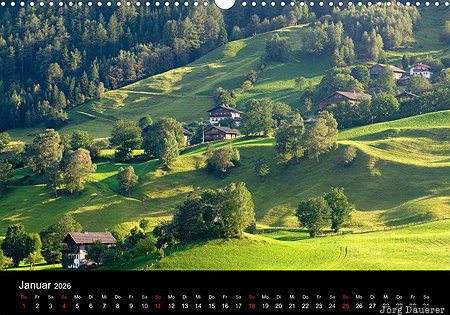 Matrei, East Tyrol, Austria, calendar, January, &Ouml;sterreich, Oesterreich