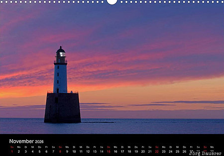 Rattray Head Lighthouse, Aberdeenshire, Scotland, calendar, November, United Kingdom, UK, Gro&szlig;britannien, Vereinigtes K&ouml;nigreich, Schottland, Grossbritannien, Vereinigtes Koenigreich
