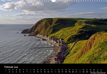 Corvie, Aberdeenshire, Scotland, calendar, February, United Kingdom, UK, Gro&szlig;britannien, Vereinigtes K&ouml;nigreich, Schottland, Grossbritannien, Vereinigtes Koenigreich