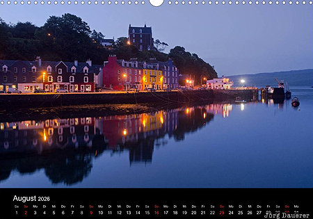 Tobermory, Isle of Mull, Scotland, calendar, August, United Kingdom, UK, Gro&szlig;britannien, Vereinigtes K&ouml;nigreich, Schottland, Grossbritannien, Vereinigtes Koenigreich