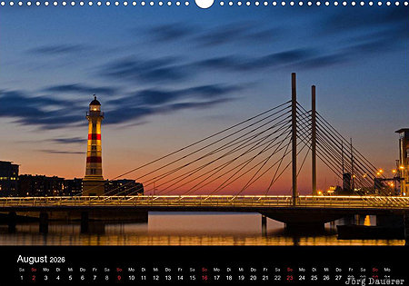 Inre Hamn, Malm&ouml;, Skane l&auml;n, South Sweden, calendar, August, Sweden